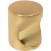 image:imageCosmas 5 Pack 3312BB Brushed Brass Contemporary Cabinet Hardware Finger Pull  34 Diameter