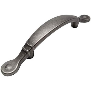 image:image25 Pack  Cosmas 9980WN Weathered Nickel Cabinet Hardware Arched Handle Pull  3 Inch 76mm Hole Centers 512 Overall Length