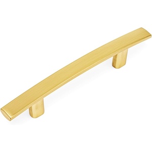image:imageCosmas 10 Pack 23633BB Brushed Brass Subtle Arch Cabinet Hardware Handle Pull  3 Inch 76mm Hole Centers