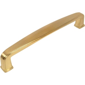 image:imageCosmas 10 Pack 4392160BB Brushed Brass Modern Cabinet Hardware Handle Pull  6516 Inch 160mm Hole Centers