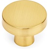image:imageCosmas 10 Pack 5234BB Brushed Brass Contemporary Round Cabinet Knob Diameter 114