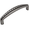 image:imageCosmas 22896WN Weathered Nickel Rope Cabinet Hardware Handle Pull  334 Hole Centers