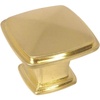 image:imageCosmas 5 Pack 4391BB Brushed Brass Modern Cabinet Hardware Knob  114 Inch Square
