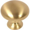 image:imageCosmas 5 Pack 4950BB Brushed Brass Cabinet Hardware Round Mushroom Knob  114 Diameter