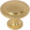 image:imageCosmas 5 Pack 5560BB Brushed Brass Cabinet Hardware Round Knob  114 Diameter
