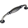image:imageCosmas 7120WN Weathered Nickel Country Style Cabinet Hardware Ribbed Handle Pull  5 Inch 128mm Hole Centers