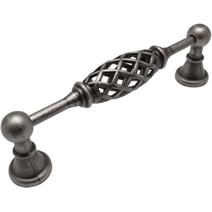 image:imageCosmas 10 Pack 17495WN Weathered Nickel Birdcage Cabinet Hardware Handle Pull  5 128mm Hole Centers