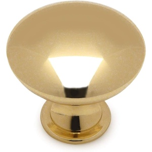 image:imageCosmas 10 Pack 5305PB Polished Brass Traditional Round Solid Cabinet Hardware Knob  114 Diameter
