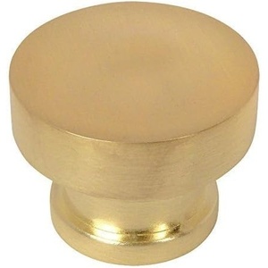 image:imageCosmas 10 Pack 704BB Brushed Brass Round Contemporary Cabinet Hardware Knob  114 Diameter