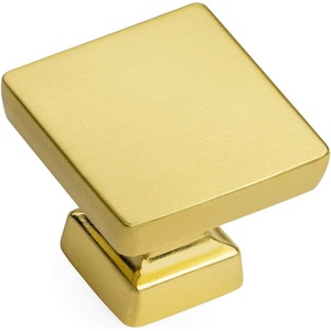 image:imageCosmas 25 Pack 1480BB Brushed Brass Contemporary Square Cabinet Hardware Knob  1 Square25