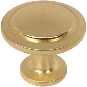 image:imageCosmas 5 Pack 5560BB Brushed Brass Cabinet Hardware Round Knob  114 Diameter
