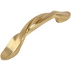 image:imageCosmas 25 Pack 9009BB Brushed Brass Twist Cabinet Hardware Handle Pull  3 Inch 76mm Hole Centers