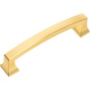 image:imageCosmas 7554BB Brushed Brass Contemporary Cabinet Hardware Handle Pull  4 Inch 102mm Hole Centers