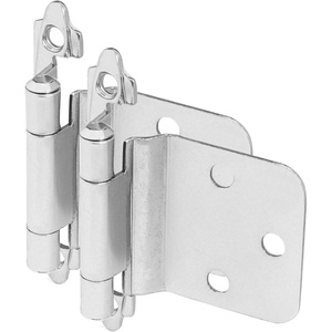 image:image10 Pair Pack  Cosmas 16890SN Satin Nickel Cabinet Hinge Variable Overlay with 30 Degree Reverse Bevel Pair 16890SN25