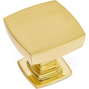 image:imageCosmas 5232BB Brushed Brass Contemporary Square Cabinet Knob