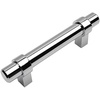 image:imageCosmas 10 Pack 1613CH Polished Chrome Contemporary Bar Cabinet Handle Pull  3 Inch 76mm Hole Centers
