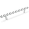 image:image25 Pack  Cosmas 305128CH Polished Chrome Cabinet Hardware Euro Style Bar Handle Pull  5 128mm Hole Centers 738 Overall Length