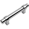 image:imageCosmas 10 Pack 1613CH Polished Chrome Contemporary Bar Cabinet Handle Pull  3 Inch 76mm Hole Centers