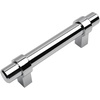 image:imageCosmas 1614CH Polished Chrome Contemporary Bar Cabinet Handle Pull  4 Hole Centers