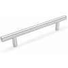 image:imageCosmas 305128CH Polished Chrome Cabinet Hardware Euro Style Bar Handle Pull  5 128mm Hole Centers 738 Overall Length