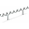 image:imageCosmas 5 Pack 305030CH Polished Chrome Cabinet Hardware Euro Style Bar Handle Pull  3 Hole Centers 538 Overall Length