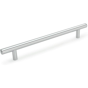 image:image10 Pack  Cosmas 305224CH Polished Chrome Cabinet Hardware Euro Style Bar Handle Pull  878 224mm Hole Centers 11316 Overall Length
