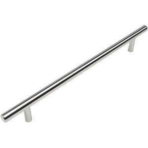 image:image10 Pack  Cosmas 404224CH Polished Chrome Solid Steel Construction 38 Inch Slim Line Euro Style Cabinet Hardware Bar Pull  878 Inch 224mm Hole Centers