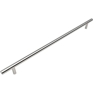 image:image10 Pack  Cosmas 404320CH Polished Chrome Solid Steel Construction 38 Inch Slim Line Euro Style Cabinet Hardware Bar Pull  1258 Inch 320mm Hole Centers