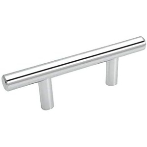image:image25 Pack  Cosmas 30525CH Polished Chrome Cabinet Hardware Euro Style Bar Handle Pull  212 Hole Centers 478 Overall Length
