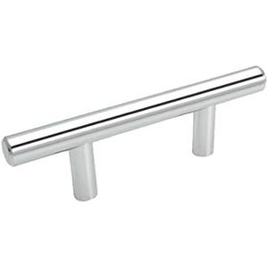 image:imageCosmas 10 Pack 30525CH Polished Chrome Cabinet Hardware Euro Style Bar Handle Pull  212 Hole Centers 478 Overall Length