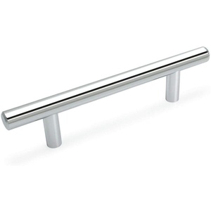 image:imageCosmas 10 Pack 3054CH Polished Chrome Cabinet Hardware Euro Style Bar Handle Pull  4 Hole Centers 638 Overall Length