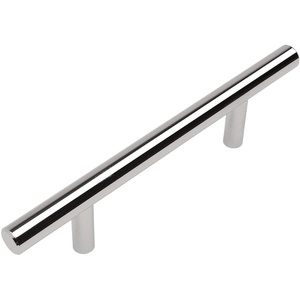 image:imageCosmas 10 Pack 40496CH Polished Chrome Solid Steel Construction 38 Inch Slim Line Euro Style Cabinet Hardware Bar Pull  334 Inch 96mm Hole Centers