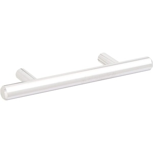 image:imageCosmas 305030CH Polished Chrome Cabinet Hardware Euro Style Bar Handle Pull  3 Hole Centers 538 Overall Length3 76mm CC Pull