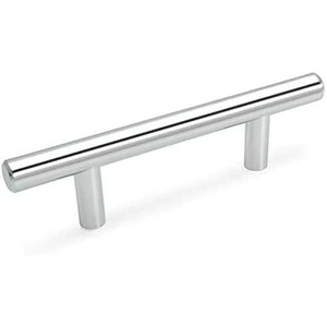 image:imageCosmas 305030CH Polished Chrome Cabinet Hardware Euro Style Bar Handle Pull  3 Hole Centers 538 Overall Length312 89mm CC Pull