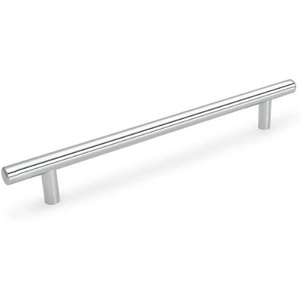 image:imageCosmas 305030CH Polished Chrome Cabinet Hardware Euro Style Bar Handle Pull  3 Hole Centers 538 Overall Length878 224mm CC Pull
