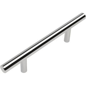 image:imageCosmas 40496CH Polished Chrome Solid Steel Construction 38 Inch Slim Line Euro Style Cabinet Hardware Bar Pull  334 Inch 96mm Hole Centers