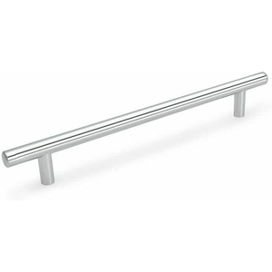 image:imageCosmas 5 Pack 305192CH Polished Chrome Cabinet Hardware Euro Style Bar Handle Pull  712 192mm Hole Centers 10 Overall Length