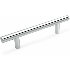 image:imageCosmas 5 Pack 30596CH Polished Chrome Cabinet Hardware Euro Style Bar Handle Pull 334 96mm Hole Centers 618 Overall Length