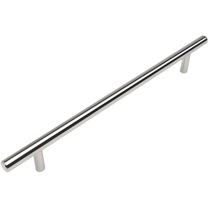 image:imageCosmas 5 Pack 404192CH Polished Chrome Solid Steel Construction 38 Inch Slim Line Euro Style Cabinet Hardware Bar Pull  712 Inch 192mm Hole Centers