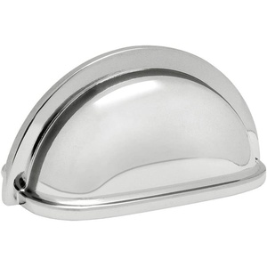 image:imageCosmas 5 Pack 4310CH Polished Chrome Cabinet Hardware Bin Cup Drawer Handle Pull  3 Inch 76mm Hole Centers