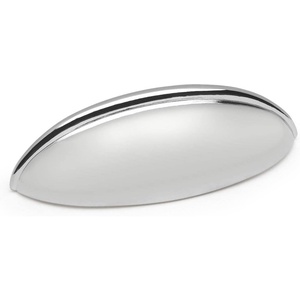 image:imageCosmas 50 Pack 1399CH Polished Chrome Cabinet Hardware Bin Cup Drawer Handle Pull  212 Inch 64mm Hole Centers