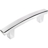 image:image25 Pack  Cosmas 5235CH Polished Chrome Contemporary Cabinet Hardware Handle Pull  3 Inch 76mm Hole Centers