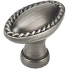 image:imageCosmas 25 Pack 4116AS Antique Silver RopeScroll Cabinet Hardware Oval Oblong Knob