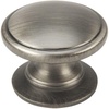image:imageCosmas 5 Pack 4702AS Antique Silver Cabinet Hardware Round Knob  114 Diameter  Wide Base
