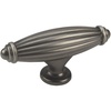 image:imageCosmas 5 Pack 7121AS Antique Silver Country Style Cabinet Hardware Ribbed Knob  2916 Inch Long x 1116 Wide