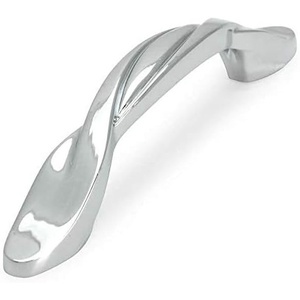 image:image10 Pack  Cosmas 9009CH Polished Chrome Twist Cabinet Hardware Handle Pull  3 Hole Centers