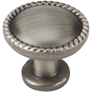 image:imageCosmas 10 Pack 4115AS Antique Silver RopeScroll Cabinet Hardware Knob  114 Inch Diameter