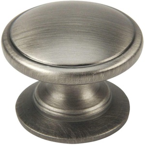 image:imageCosmas 10 Pack 4702AS Antique Silver Cabinet Hardware Round Knob  114 Diameter  Wide Base