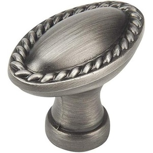 image:imageCosmas 25 Pack 4116AS Antique Silver RopeScroll Cabinet Hardware Oval Oblong Knob