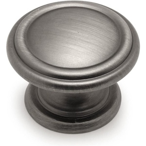 image:imageCosmas 5 Pack 1426AS Antique Silver Cabinet Hardware Round Knob  1516 Diameter